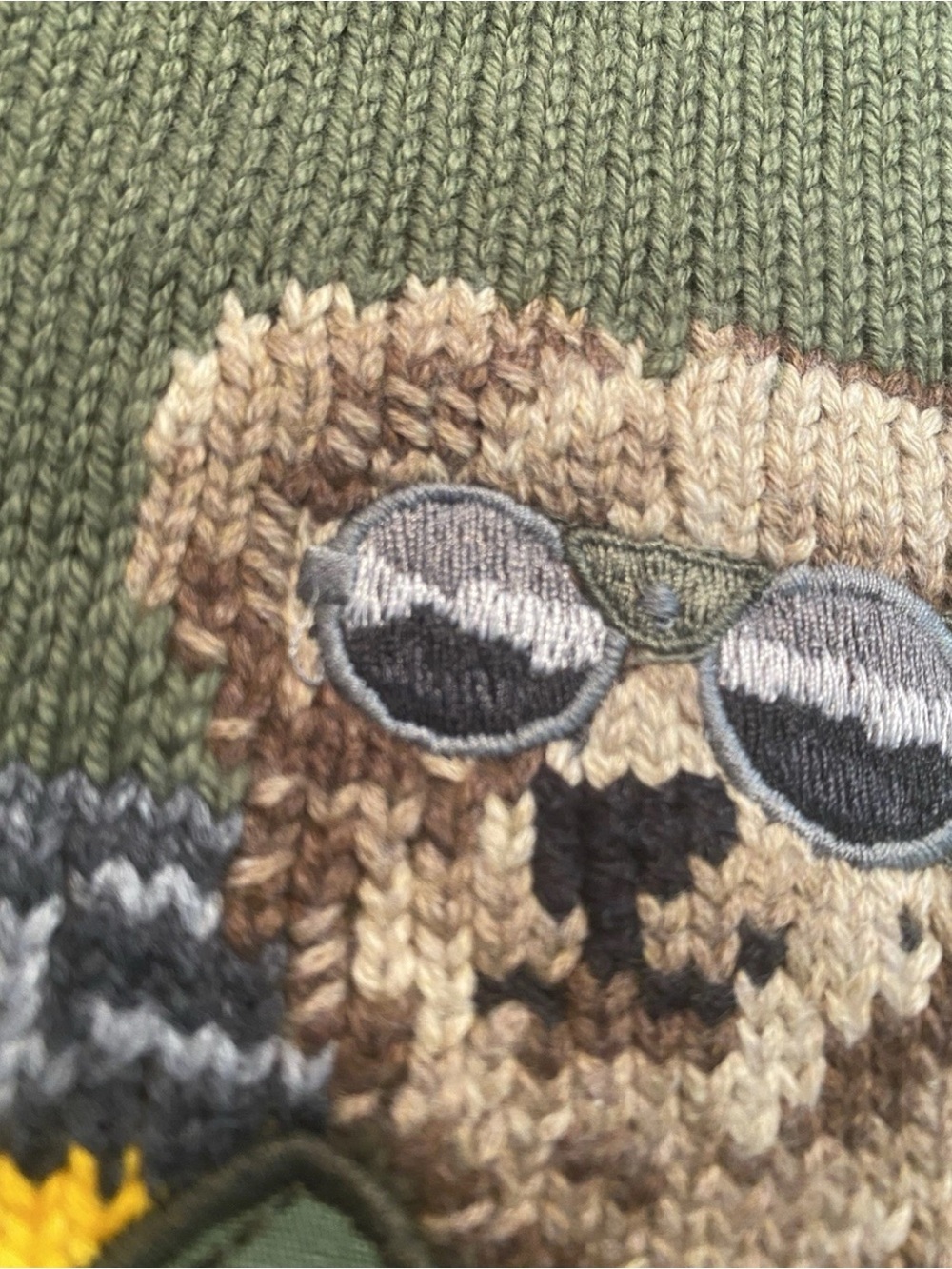 Polo Ralph Lauren Rugged Polo Bear Roll-Neck Knit Knitted Sweater - Picture 7 of 15